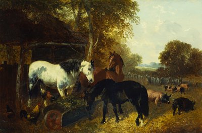 Eine Bauernhofszene von John Frederick Herring Junior