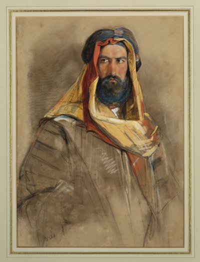 Studie eines arabischen Scheichs von John Frederick Lewis