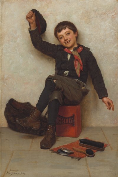 Alles in Ordnung, ca. 1897 von John George Brown