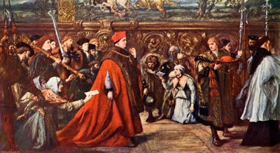 Kardinal Wolsey geht zur Westminster Hall von John Gilbert