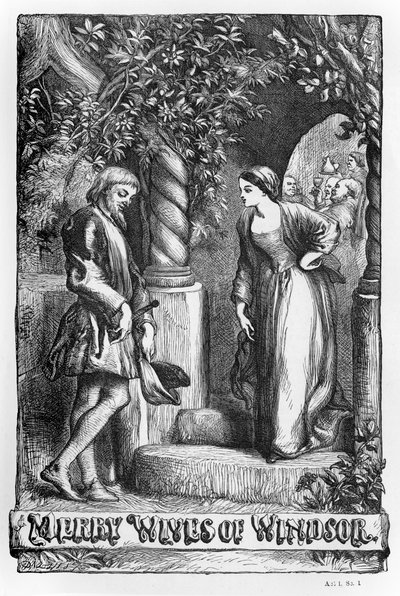 Die lustigen Weiber von Windsor von John Gilbert