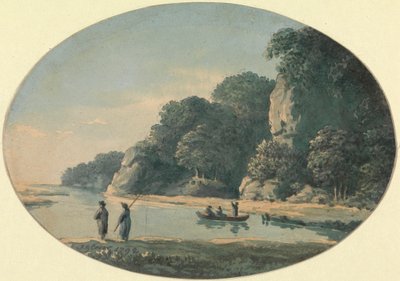 Fluss mit Fischern von John Glover