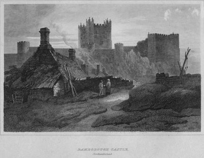 Bamborough Castle, Northumberland, 1814 von John Greig