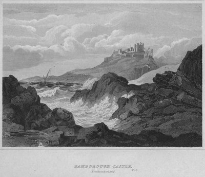 Bamburgh Castle, Northumberland, 1814 von John Greig