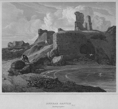 Dunbar Castle, Haddingtonshire, 1814 von John Greig