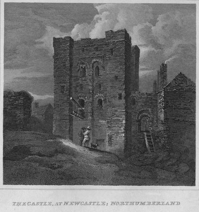 Das Schloss in Newcastle, Northumberland, 1814 von John Greig