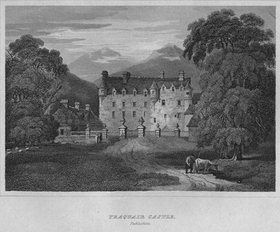Traquair Castle, Peebleshire, 1814 von John Greig