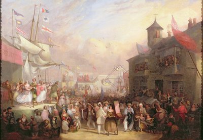 Quay Jahrmarkt, 1850 von John Grenfell Moyle