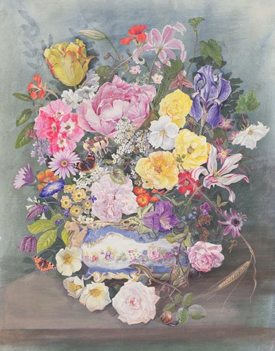 Blumen in einer Sèvres-Jardiniere von John Gubbins