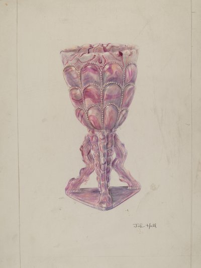 Marmorierte Vase von John Hall