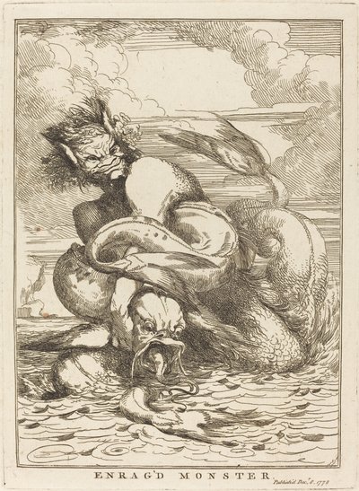 Wütendes Monster von John Hamilton Mortimer