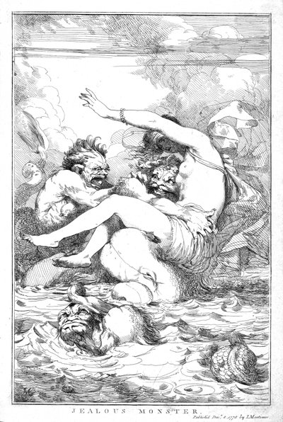 Eifersüchtiges Monster, 1778 von John Hamilton Mortimer