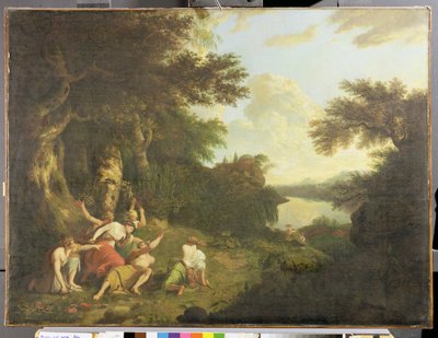 Der Tod des Orpheus, ca. 1770 von John Hamilton Mortimer