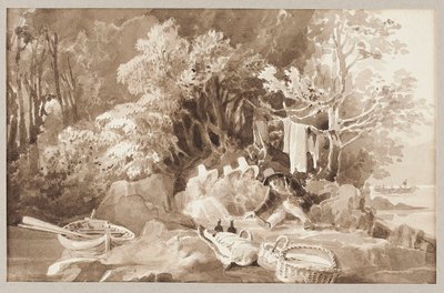 Picknick und Boot von John Harden