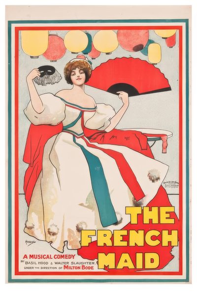 "The French Maid" / J. Hassall / Plakat, 1896 von John Hassall
