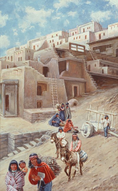 Pueblo-Dorf, 1900 von John Hauser