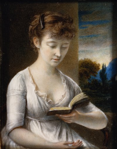 Mrs. John Hazlitt beim Lesen von John Hazlitt