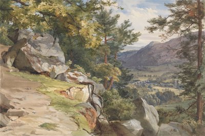 Blick von Craig-y-Barns, Dunkeld, nach Süden von John Henry Mole