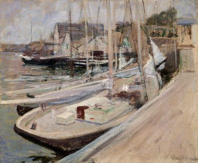 Fischerboote in Gloucester, 1901 von John Henry Twachtman