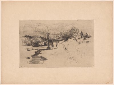 Schneelandschaft von John Henry Twachtman