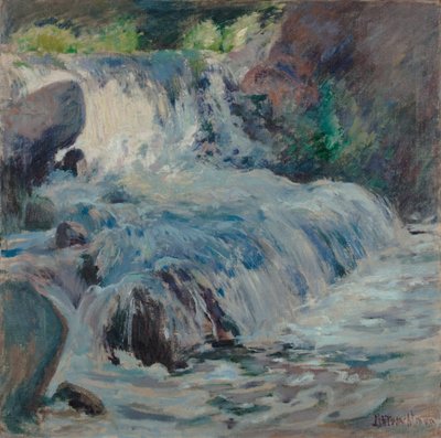 Der Wasserfall von John Henry Twachtman