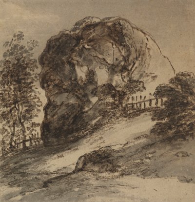 Studie eines massiven Felsens von John Hoppner