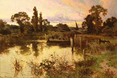 Der Fluss bei Sonnenuntergang von John Horace Hooper