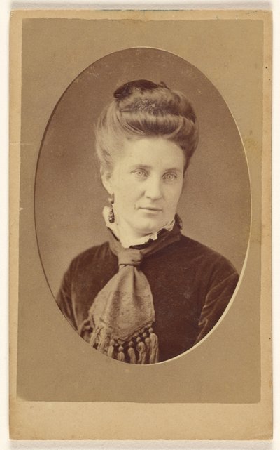 Unbekannte Frau, im quasi-ovalen Stil gedruckt von John James Abbott