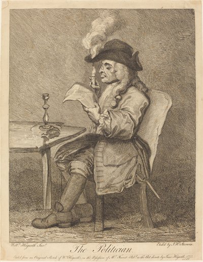 Politiker von John Keyse Sherwin after William Hogarth