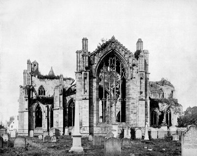 Melrose Abbey, Schottland, 1893 von John L. Stoddard