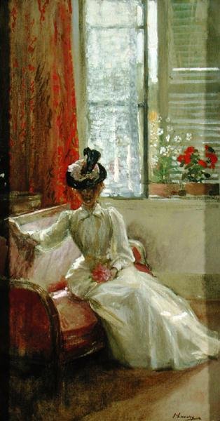Interieur: Eine Dame von John Lavery