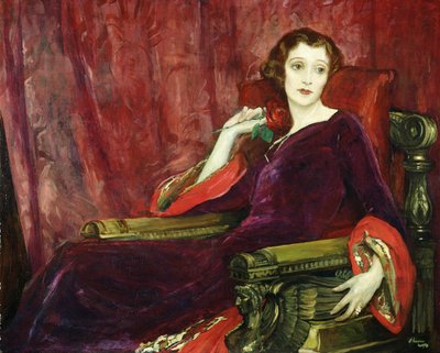 Die rote Rose, 1923 von John Lavery
