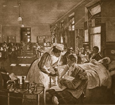 Verwundet; Das Londoner Krankenhaus, 1914-19 von John Lavery