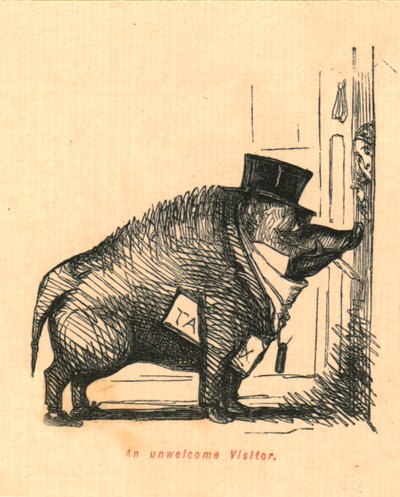 Ein unwillkommener Besucher, 1897 von John Leech
