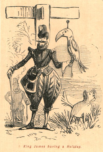 König James im Urlaub, 1897 von John Leech