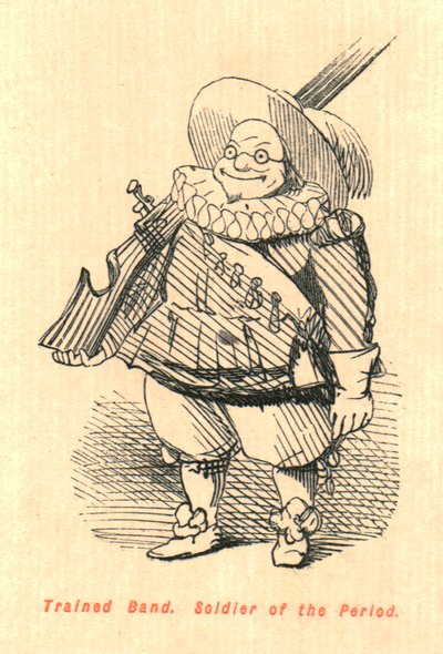 Trainierte Band. Soldat der Periode, 1897 von John Leech