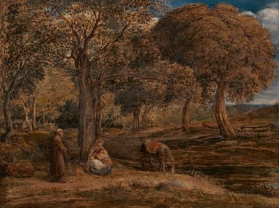 Die Rast auf der Flucht nach Ägypten von John Linnell