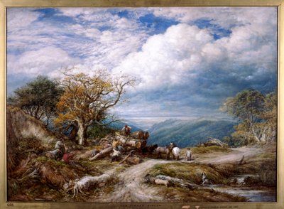 Der Holzfuhrwagen, 1872 von John Linnell