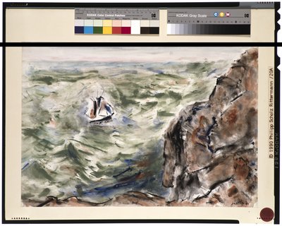 Cape Split und Boot von John Marin
