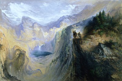 Manfred auf der Jungfrau, 1837 von John Martin