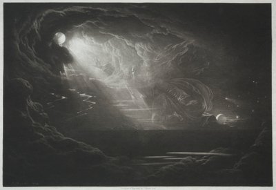 Das verlorene Paradies: Die Erschaffung des Lichts, 1824 von John Martin