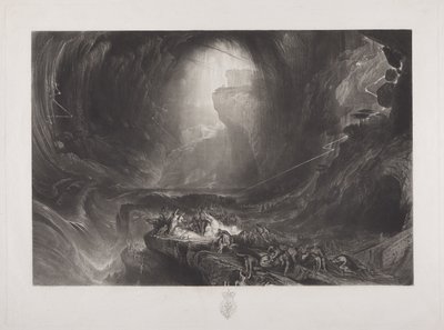 Die Sintflut, ca. 1828 von John Martin