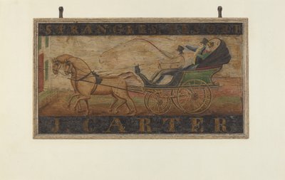 Gasthausschild: J. Carter verso von John Matulis