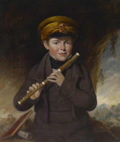 John Gurney, der kleine Flötenspieler, ca. 1800 von John Opie