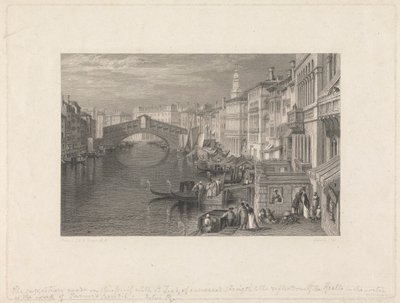 Die Rialto-Brücke, Venedig von John Pye