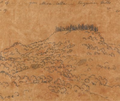Von Mirabella, Euganeische Hügel, 19. Juni von John Robert Cozens