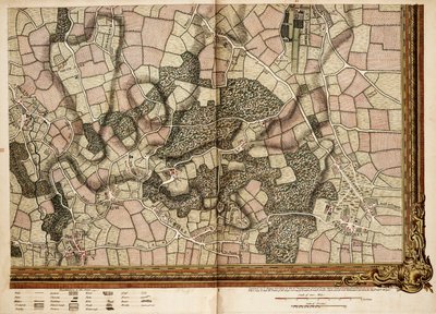 Karte von Mottingham, Bromley und Chislehurst von John Rocque
