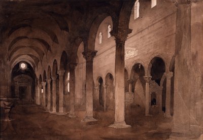 Innenraum von San Frediano, Lucca von John Ruskin