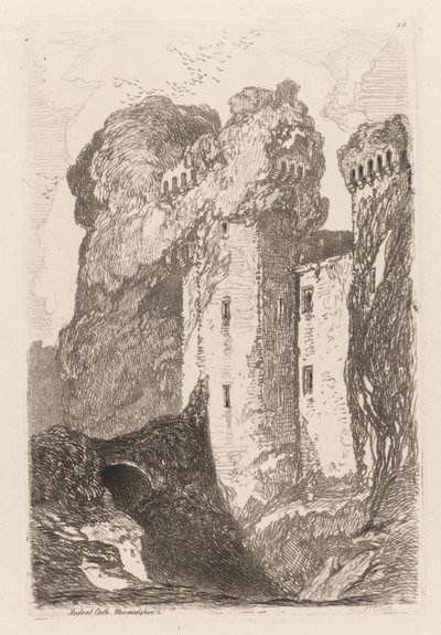 Liber Studiorium: Ragland Castle, Monmouthshire von John Sell Cotman
