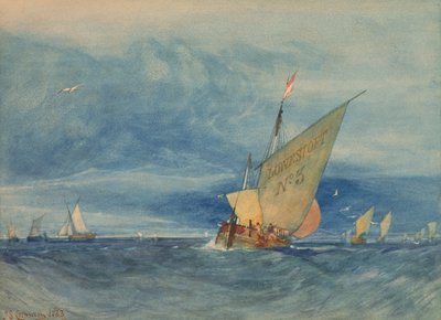 Vor Lowestoft: Frische Brise von John Sell Cotman